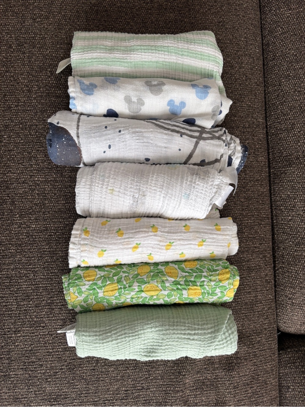 (7) Cotton Muslin Blankets